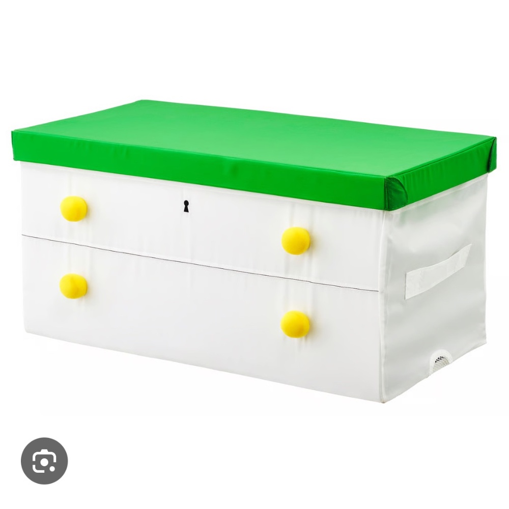 ikea pysslingar toy box chest kids storage